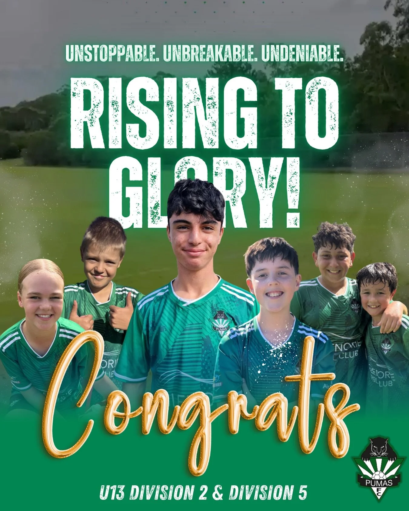 🙌 Huge congratulations to our U13 Division 2 and U13 Division 5 teams!

Both squads have fought hard and secured their spot in next weeks Grand Final 🎉⚽️

What an incredible achievement 💪

We are so proud of you all! 💚👏