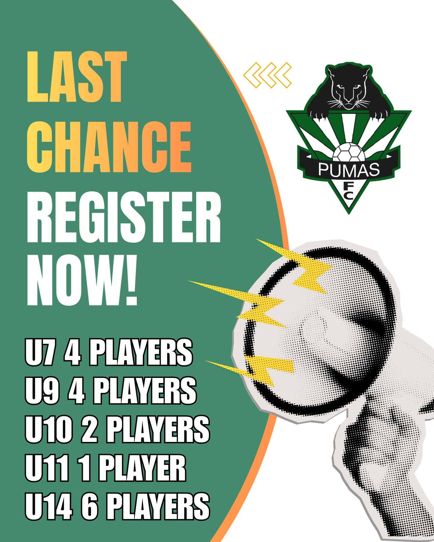 🚨🔥 LAST CHANCE TO JOIN THE ACTION! 🔥🚨

This is it! We have had an incredible response, but a few last-minute spots have just opened up&hellip; and they will NOT last long! 🙌⚽

If you have been thinking about signing up, now is your moment. Don&r