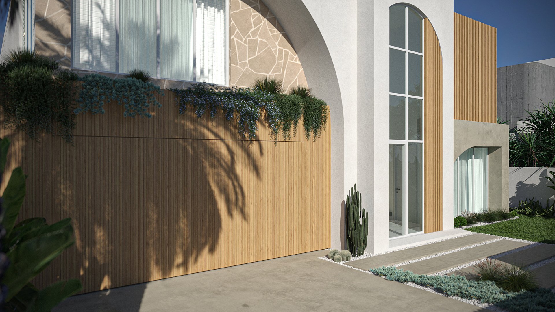 New House Design Front Yard Exterior Broadbeach Waters QLD 4218 3D Render.jpg