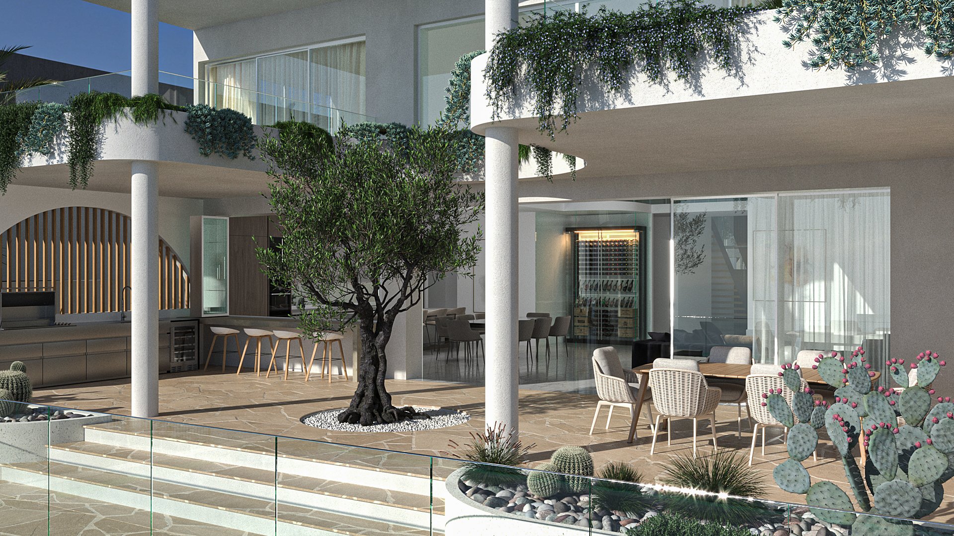 New House Design Backyard Entertaining Area Broadbeach Waters QLD 4218 3D Render.jpg