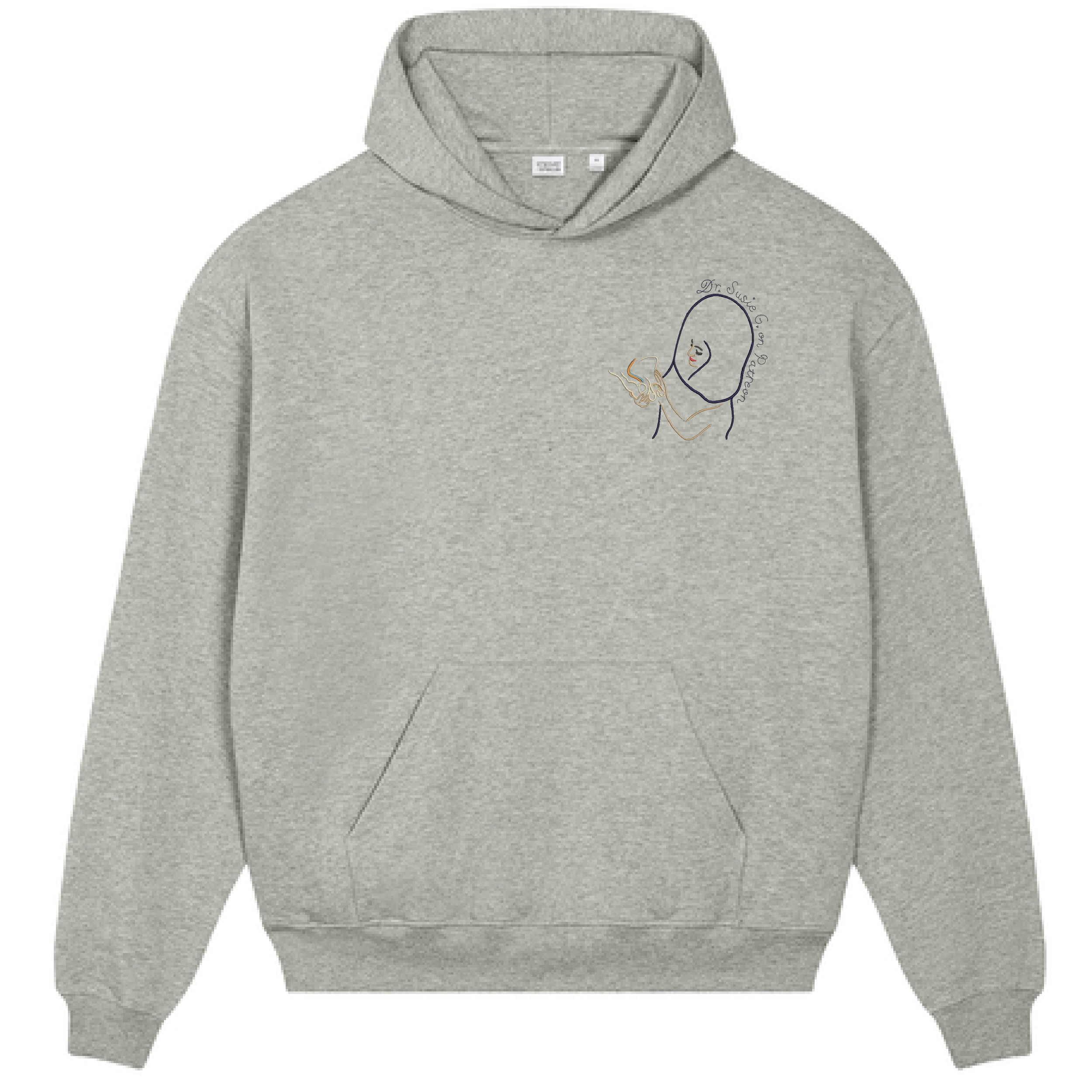 The Embroidered Penis Sweatshirt - Heather Grey