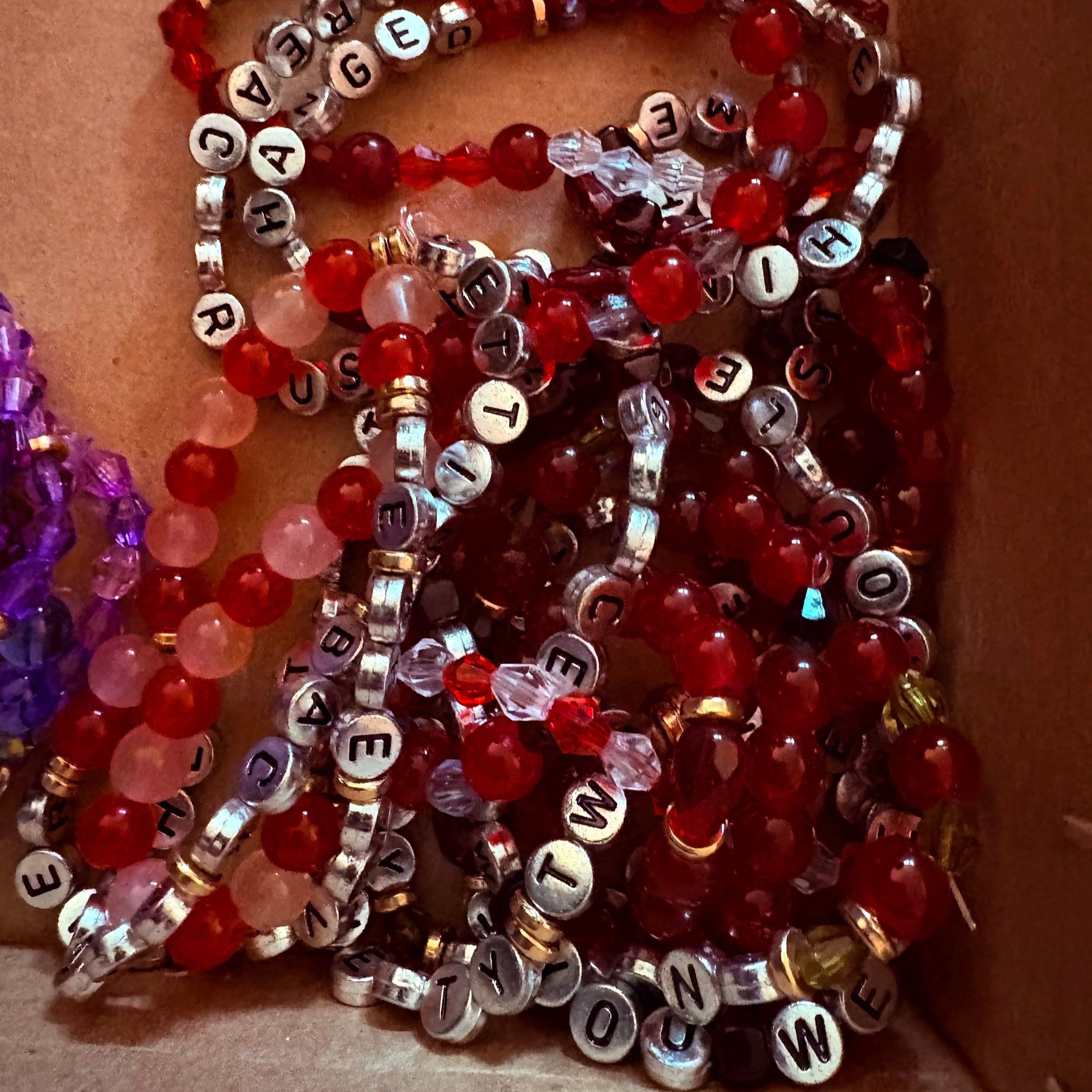 Taylor Swift Eras Friendship Bracelet Bundle - Red