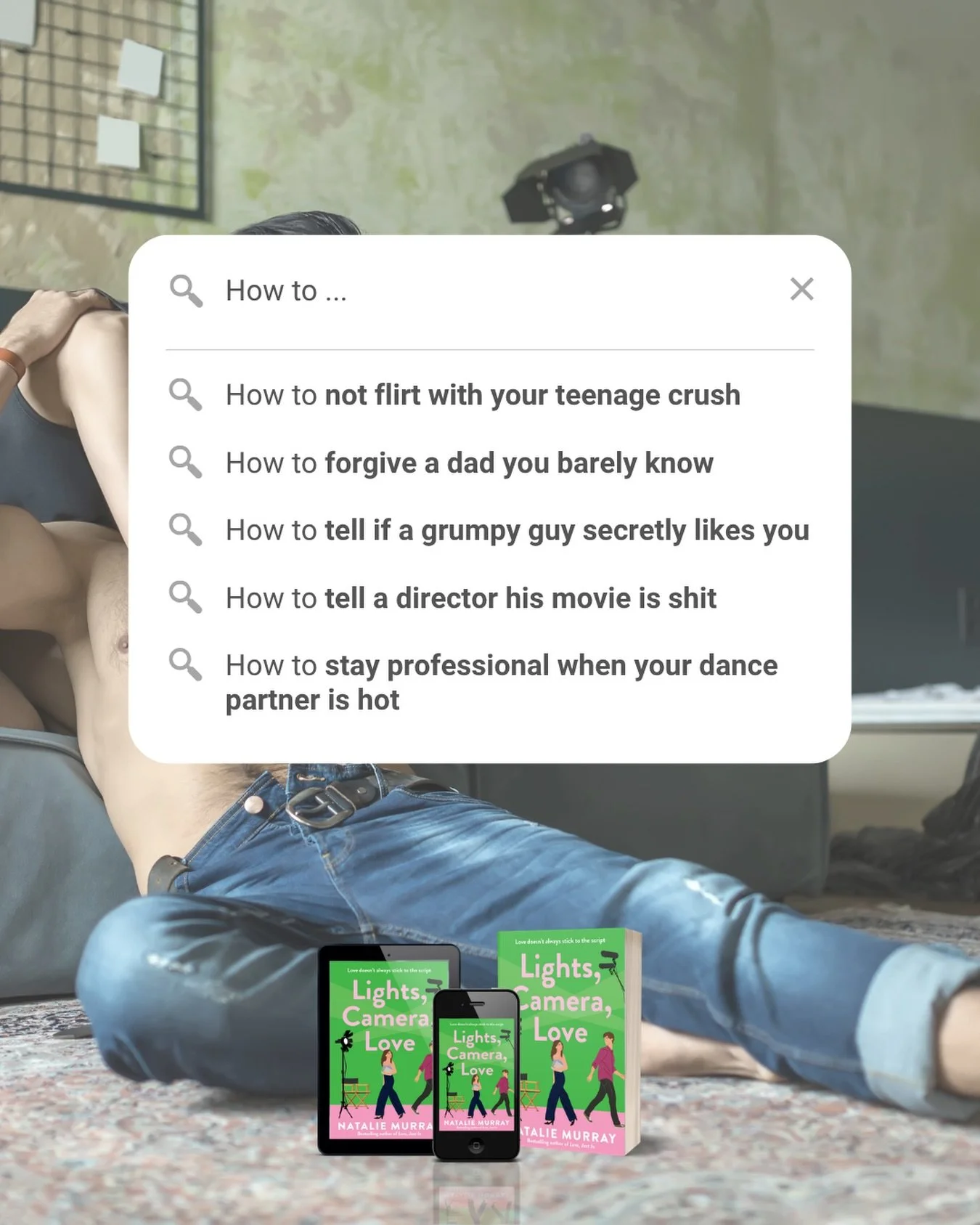 𝙇𝙞𝙜𝙝𝙩𝙨, 𝘾𝙖𝙢𝙚𝙧𝙖, 𝙇𝙤𝙫𝙚: A grumpy/sunshine romcom that smoulders with slow-burn swoon 🫠

🩷 Step Up movie vibes
🩷 Published by @allenandunwin 
🩷 Heart, hope, and emotional depth 

"Natalie Murray at her sizzling best! Lights, Cam