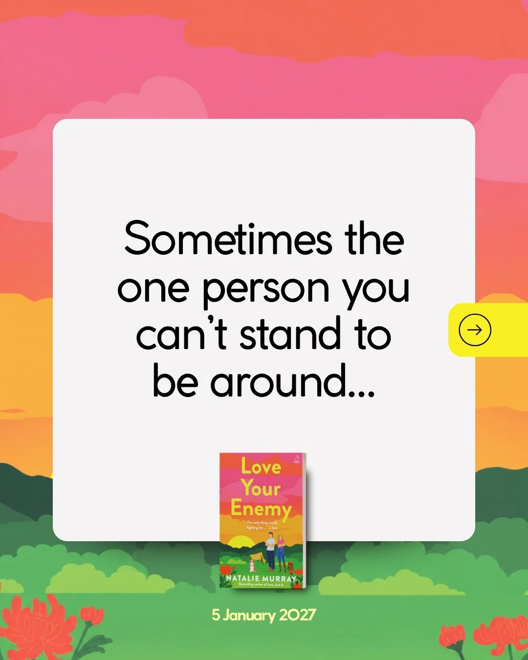 Who's ready for banter, bad decisions, and allll the tension? 👀

Full blurb is coming Friday!

Pre-order today for early-bird prices. The 🔗 is in my bio. 

🏷️ 
#newromancebook #enemiestolovers #enemiestoloversromance #enemiestoloversbooks #romance