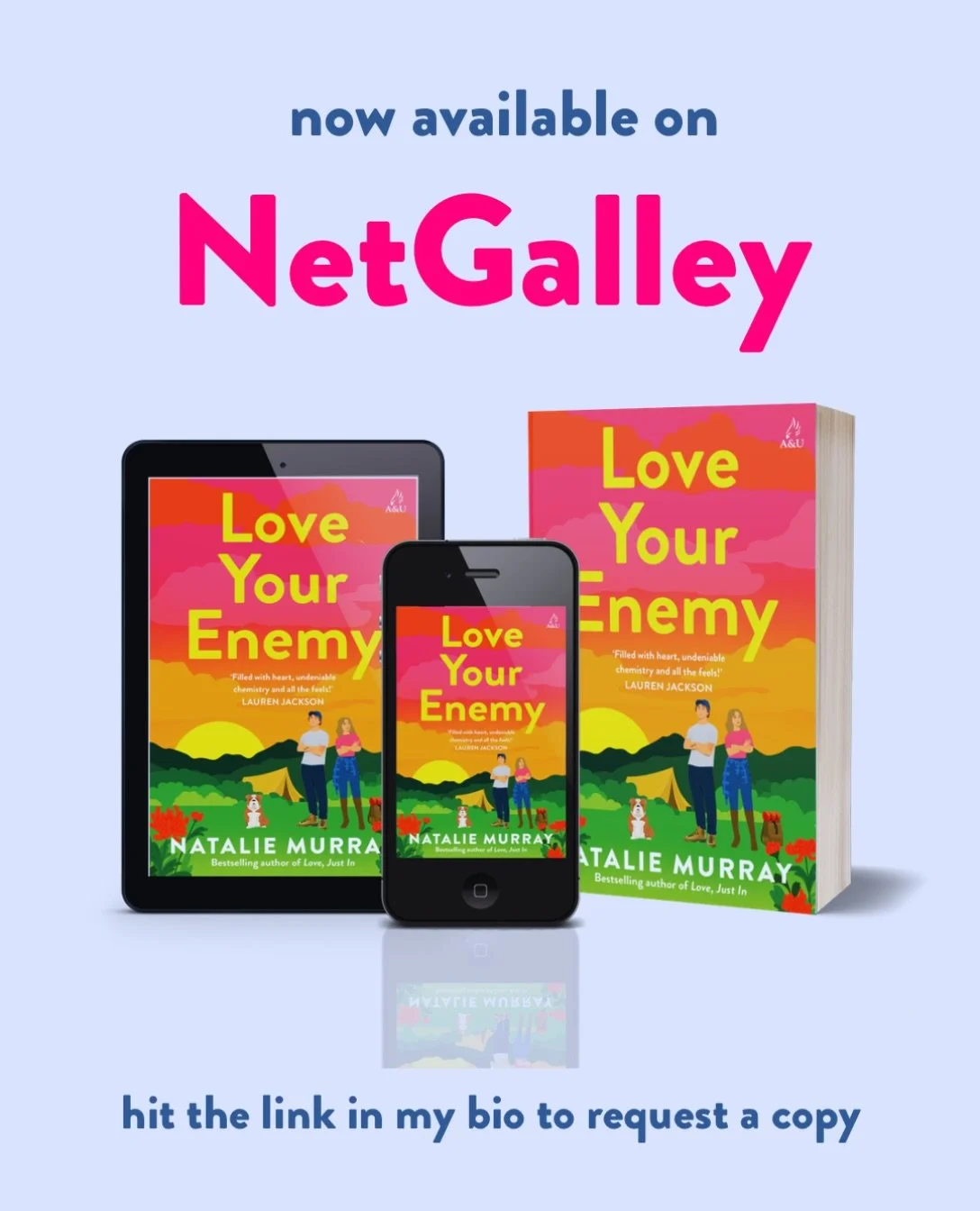 Ealry birds and ARC readers, I'm tickled pink to share that LOVE YOUR ENEMY is now available to request on NetGalley!&nbsp;

Hit the 🔗 in my bio to request a copy.&nbsp;

Happy swooning! 😍❤️&zwj;🔥

🏷️
#netgalleyreads #enemiestoloversromance #enem