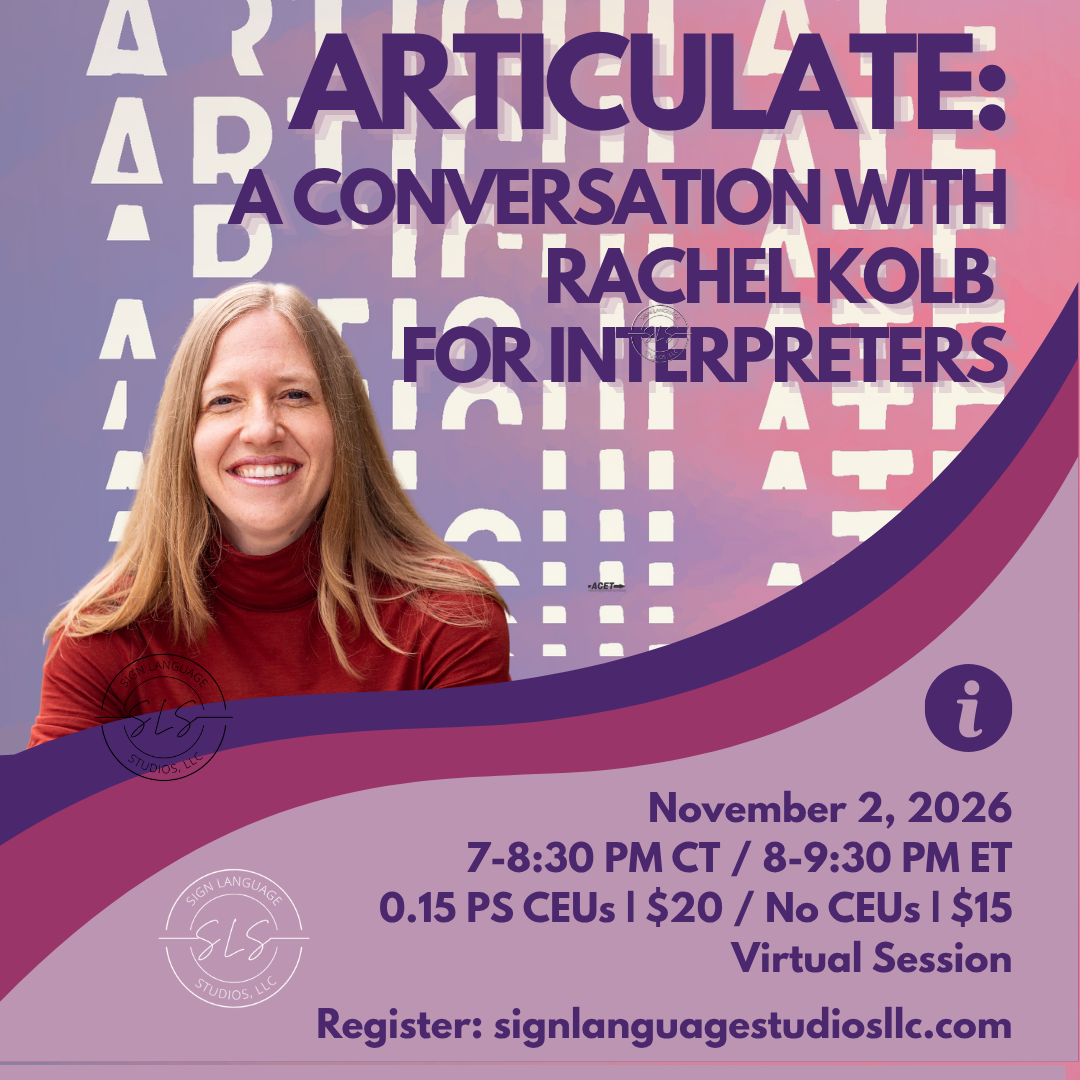 Articulate: A Conversation with Rachel Kolb for Interpreters