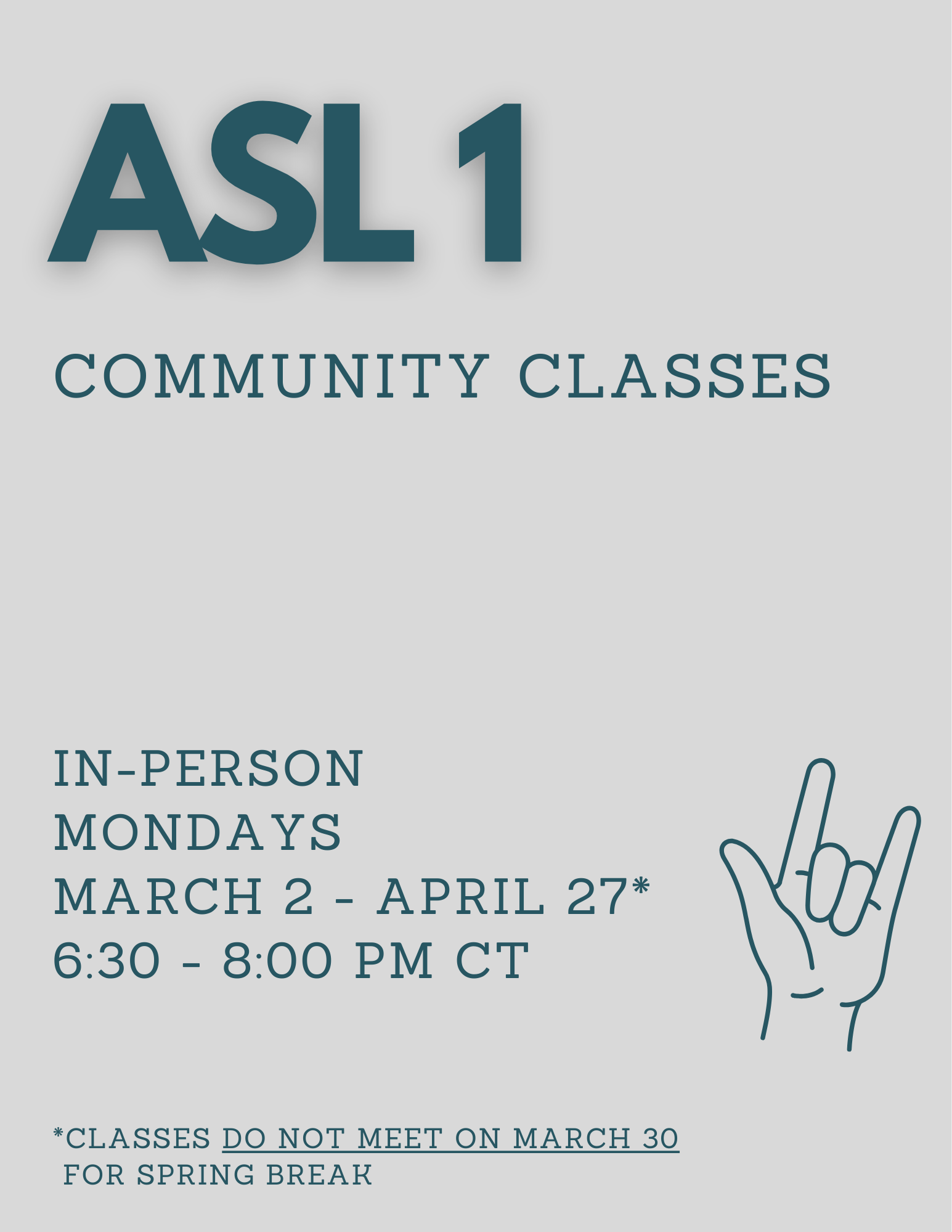 ASL 1 (In-Person)