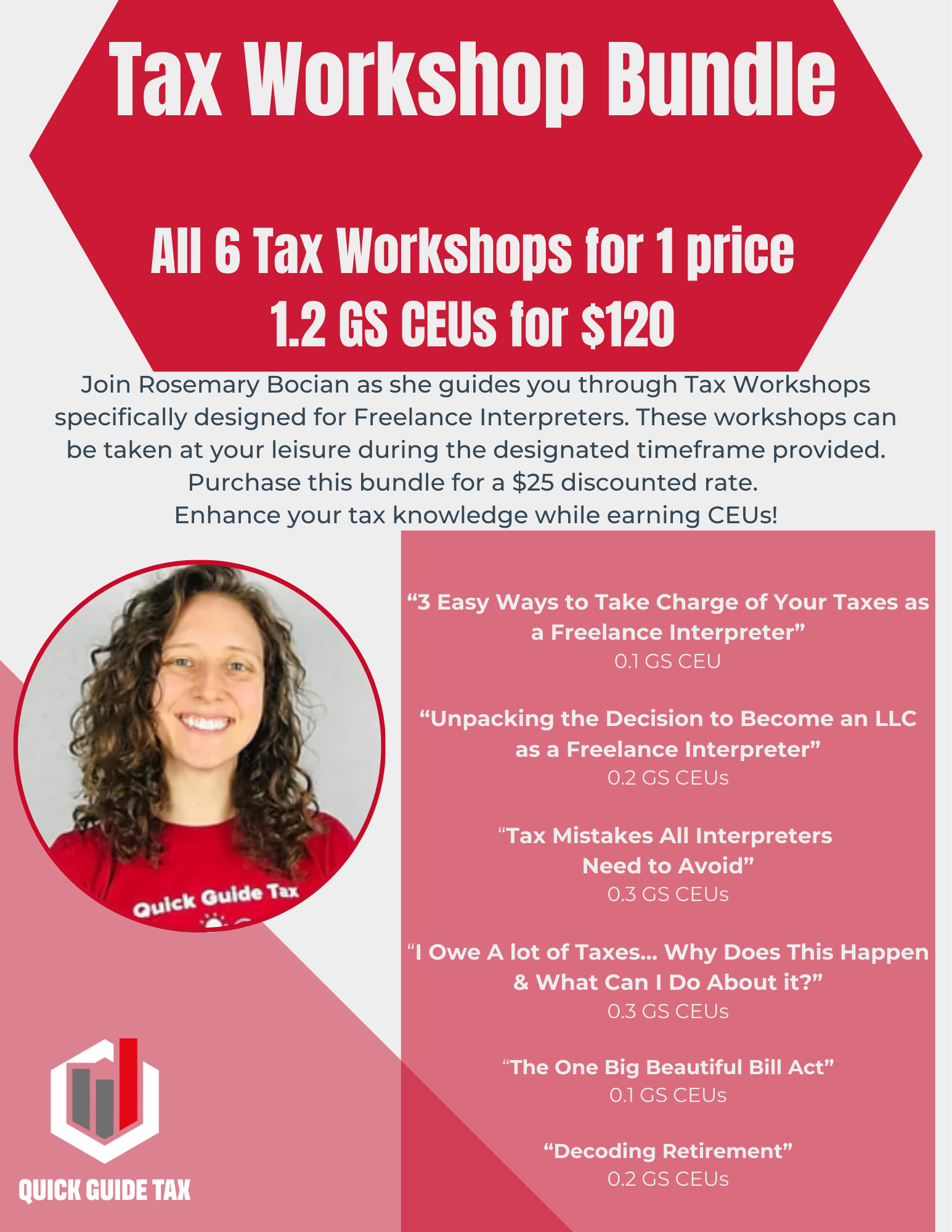 Tax Workshop Bundle (1.2 GS CEUs)
