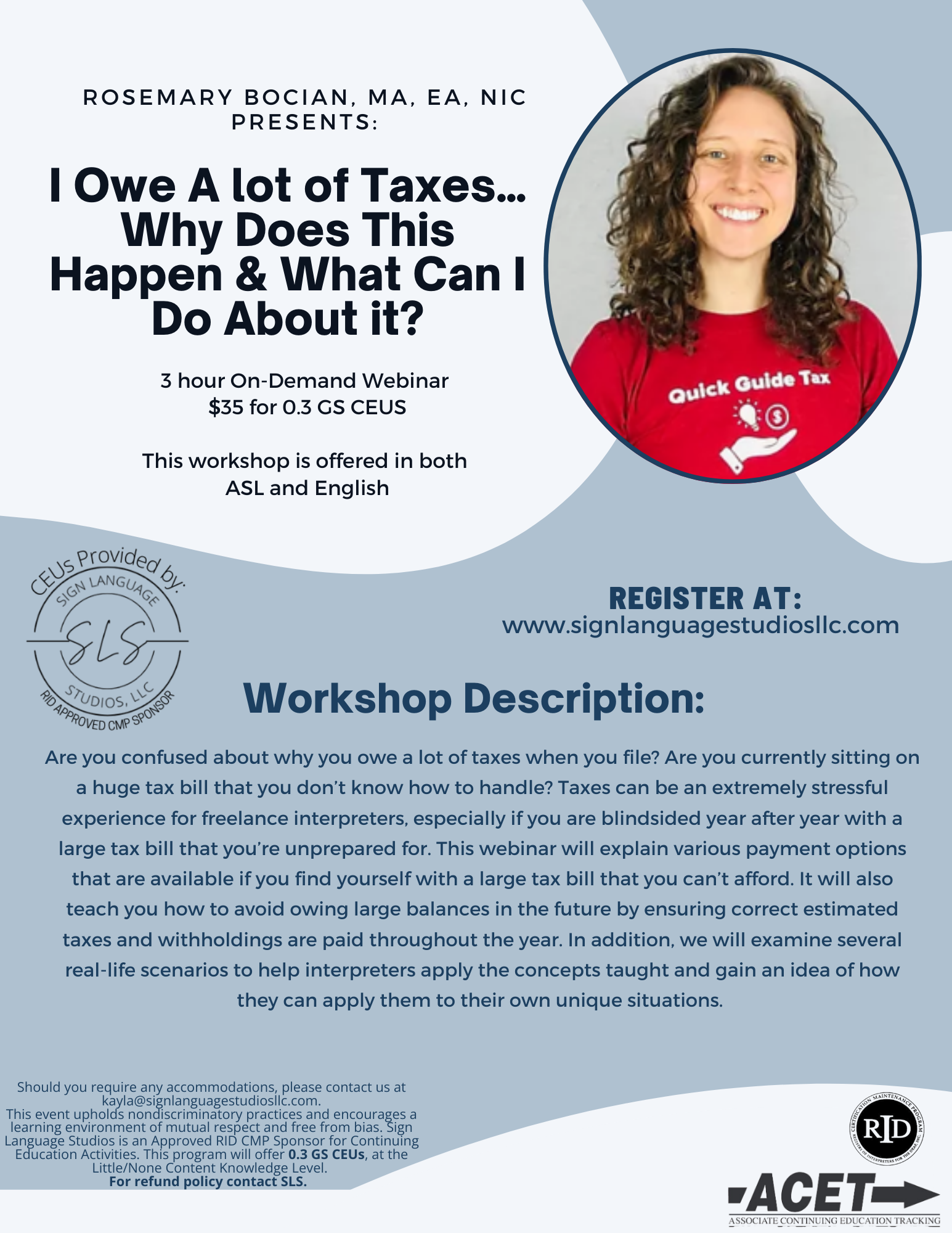 On Demand Workshops — Sign Language Studios, LLC