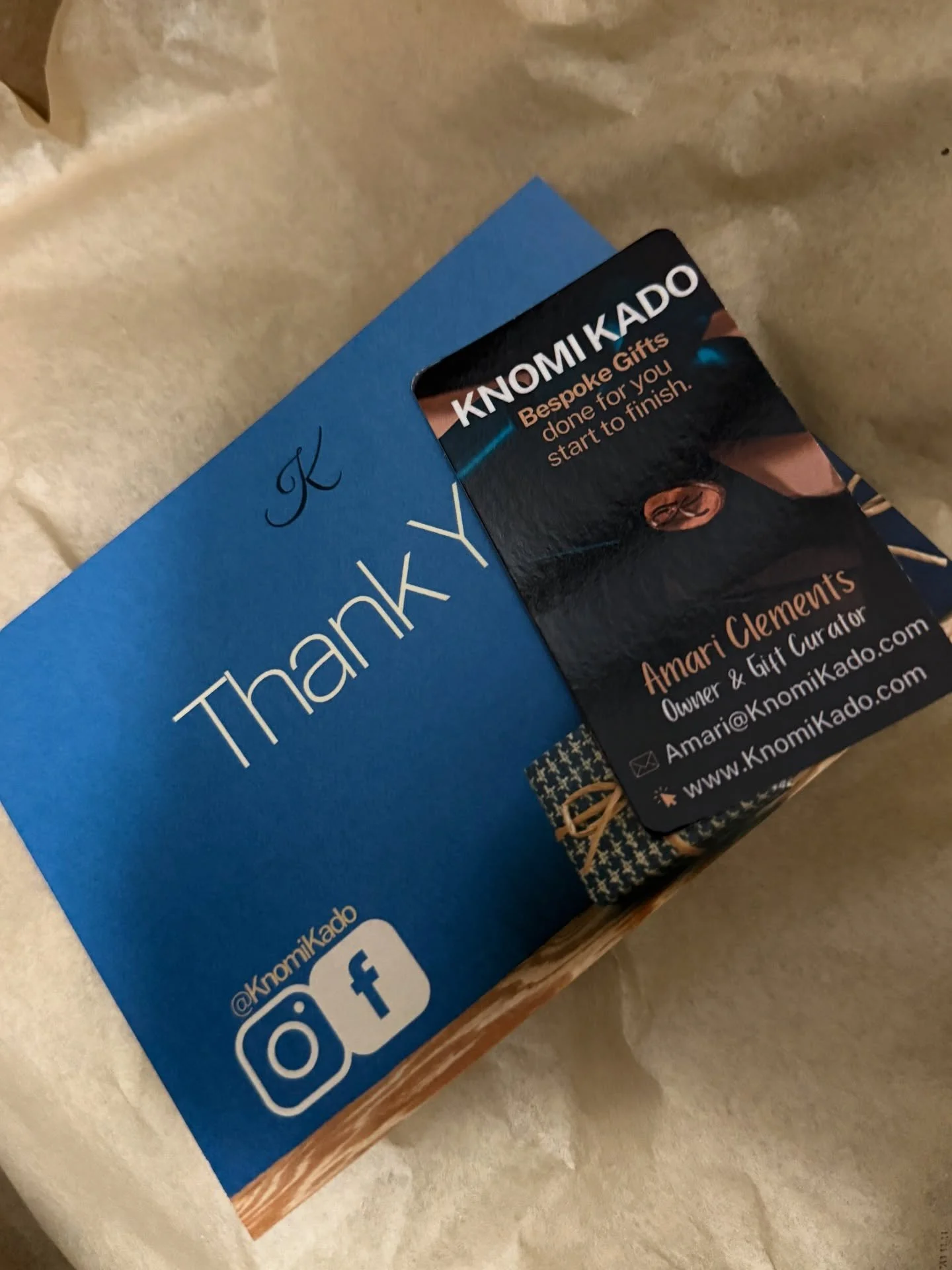 I had fun packing this particular surprise gift. Stay tuned for the reveal. #handwritten #gift #thankyou