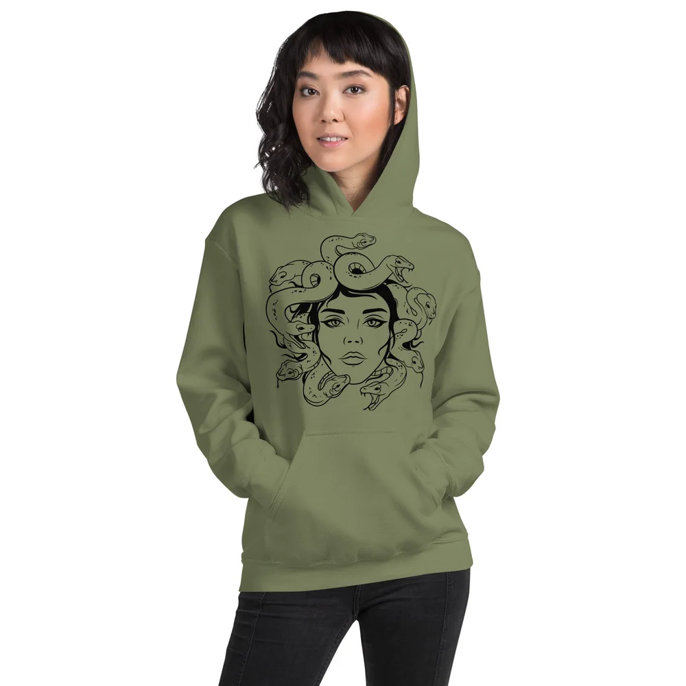 Medusa Unisex Hoodie — A Is For Agrimony