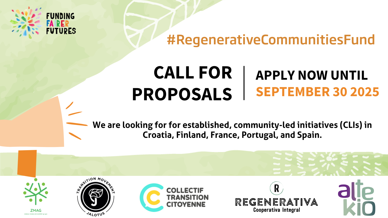 AVOIN HAKU: Ryhdy Demonstratoriksi Regenerative Communities Fund -rahaston avulla