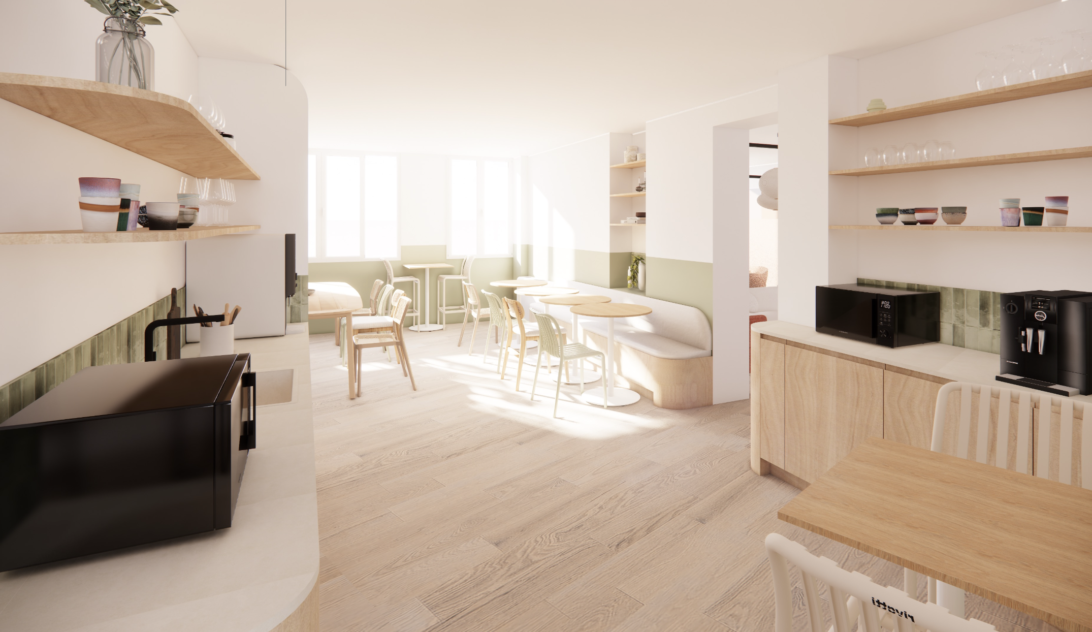Cuisine du bureau Taitbout de Hybrid for Work