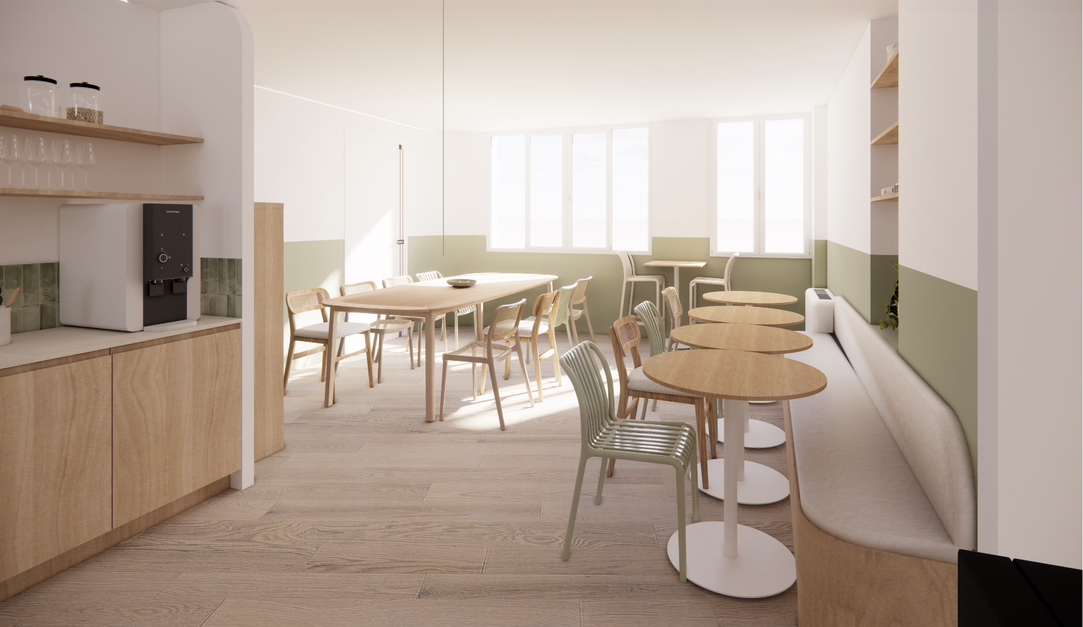 Cuisine du bureau Taitbout de Hybrid for Work