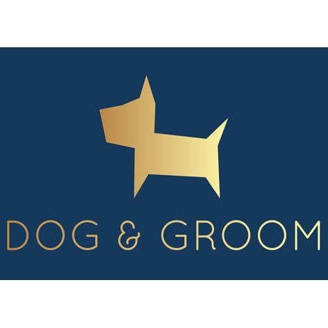dog and groom logo