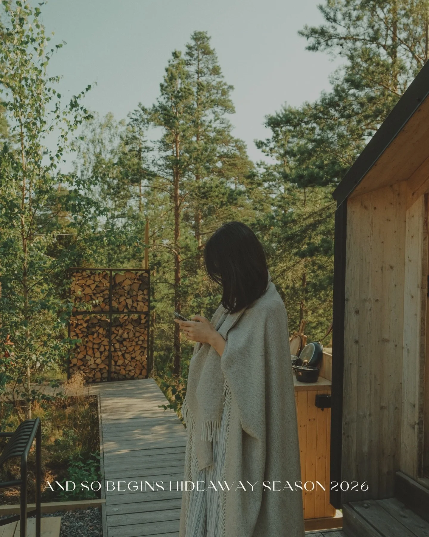 Welcome to Hideaway Season 2026 🌿

And so begins the season of long evenings, slow sunsets, Farm-to-Forest breakfasts, outdoor cooking, and the return of the soak tub ritual.

If your Vappu plans (30.4-1.5) are still open and you&rsquo;re looking fo