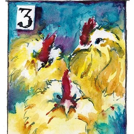Hens - French (5x7)