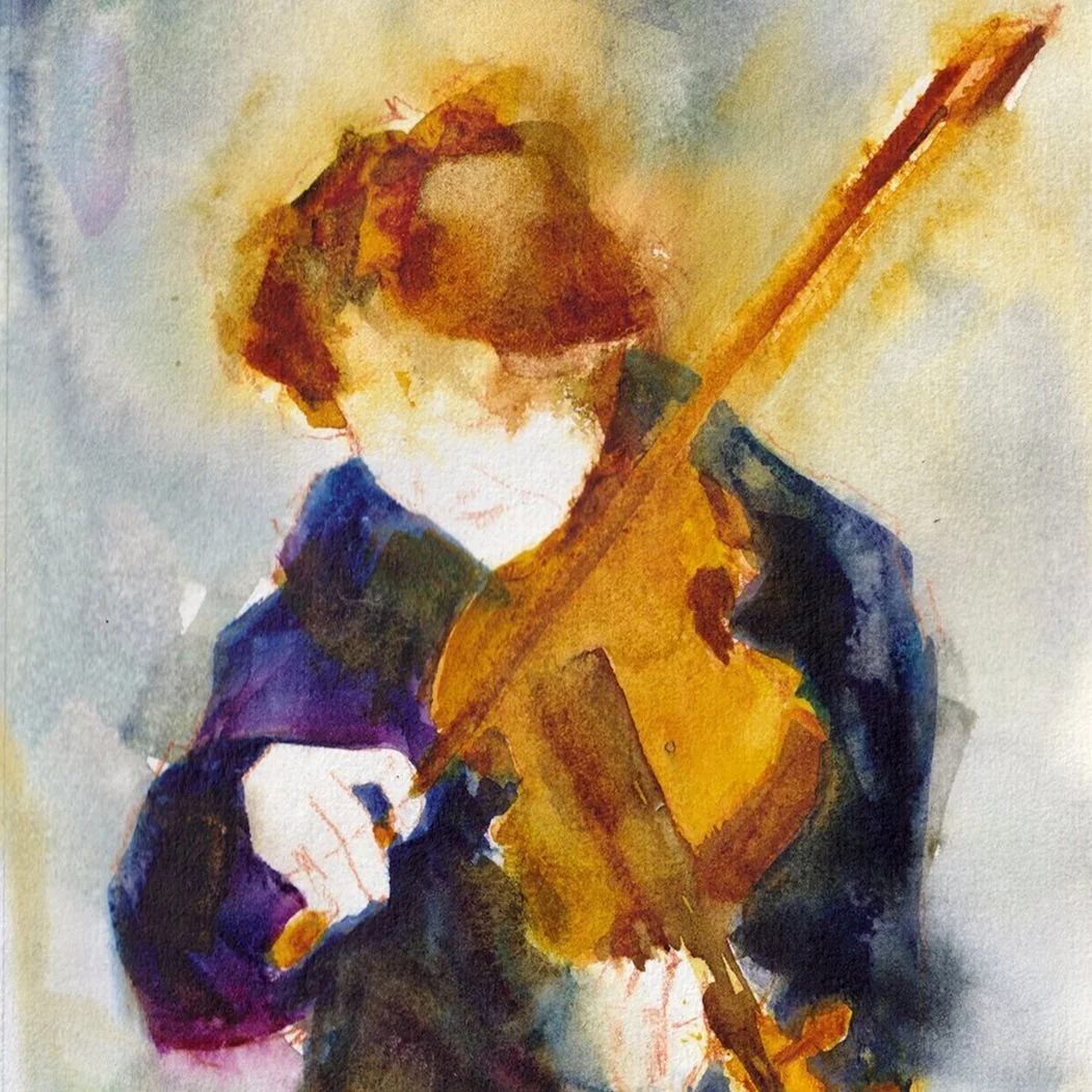 Violinist (9x12)