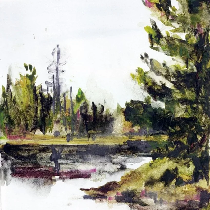 Shoreline Study (5x7)