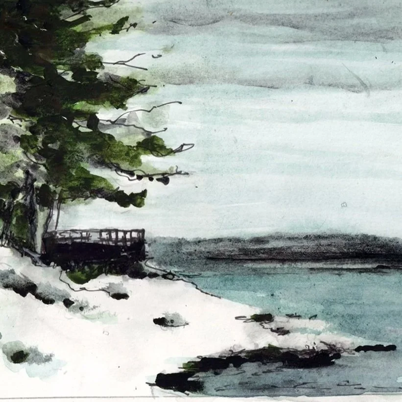Shore Study (5x7)