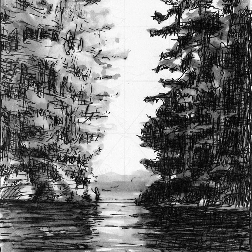 Canoe Pass (9x12)