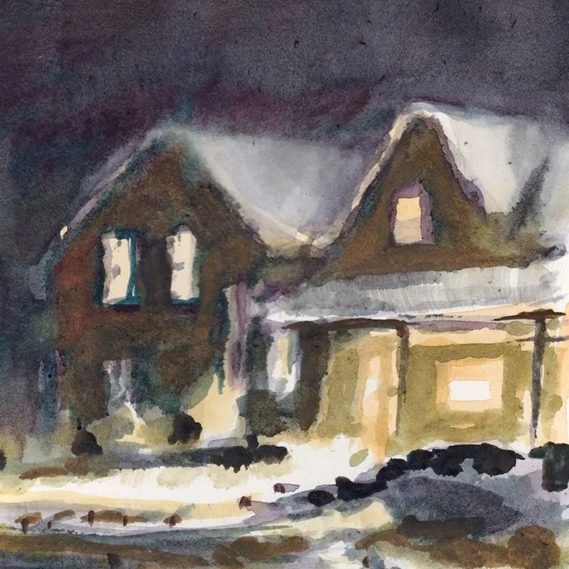 Winter Farmhouse (5x7)
