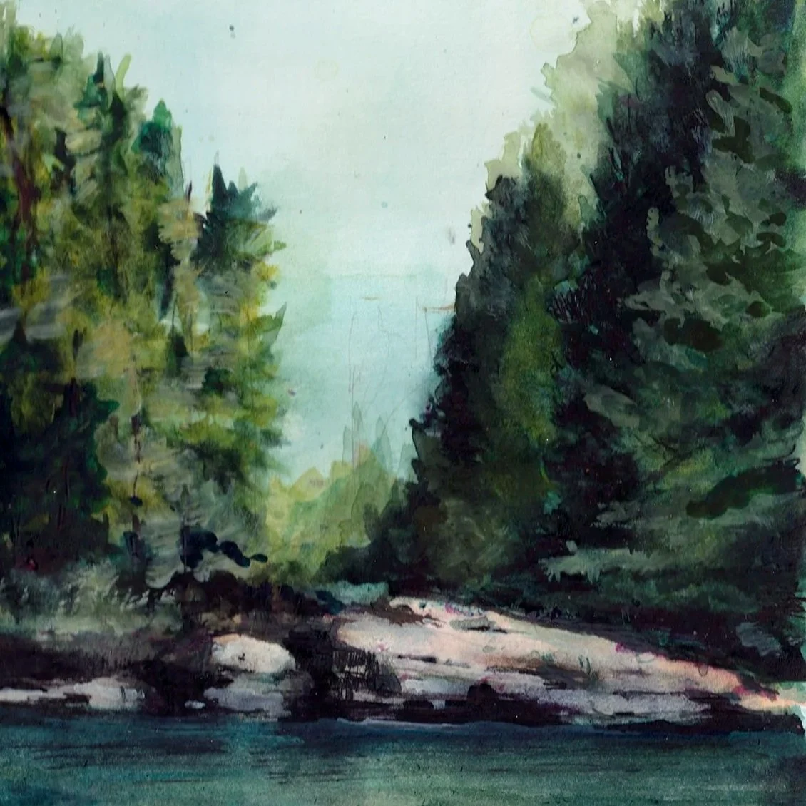 Shoreline Study (9x12)