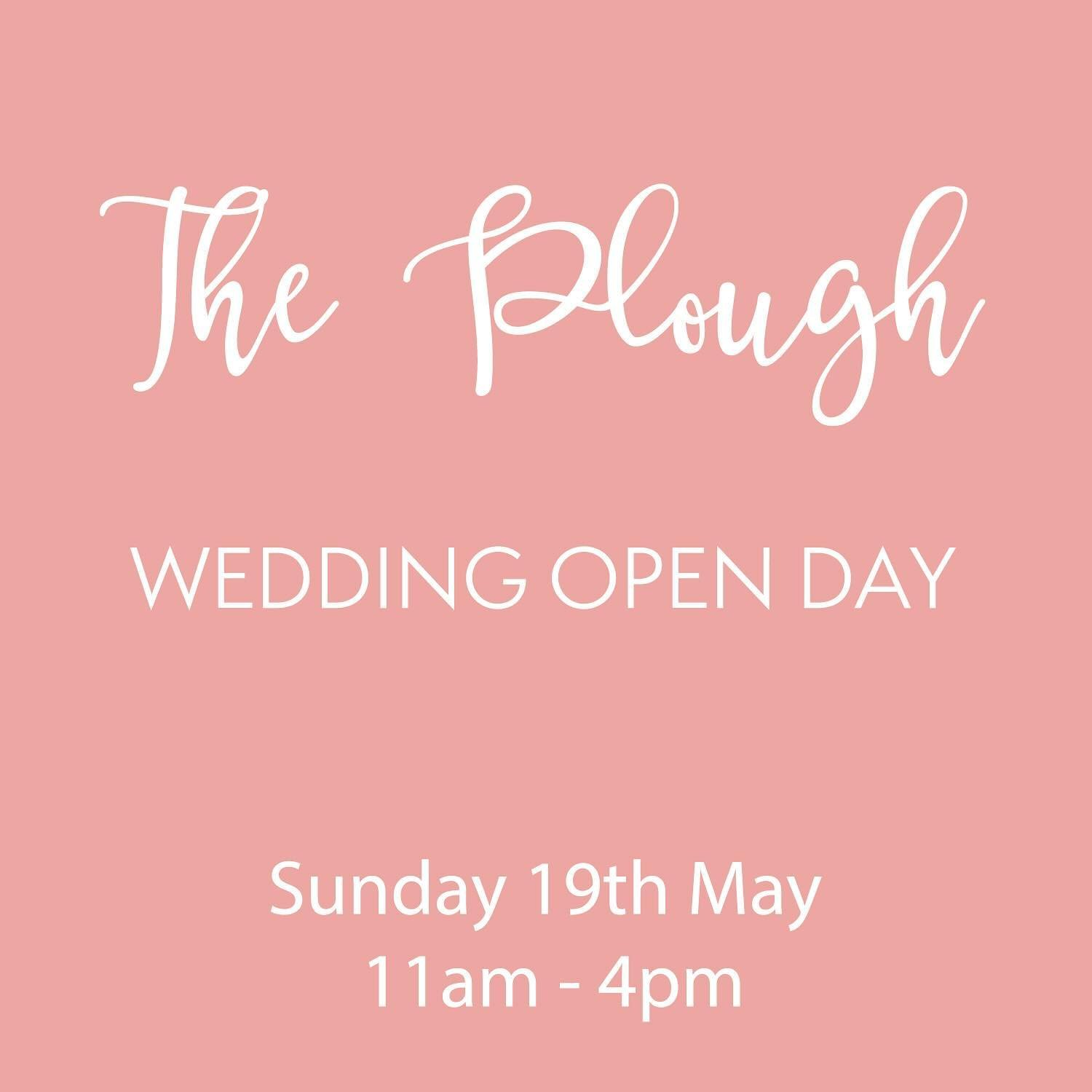 Exciting news! 🎉 The Plough At Leigh Wedding Open Day is back on Sunday, May 19th, from 11am to 4pm! 😁

If you&rsquo;re envisioning your dream wedding, this is the perfect opportunity to explore this stunning venue, meet the friendly team, and conn