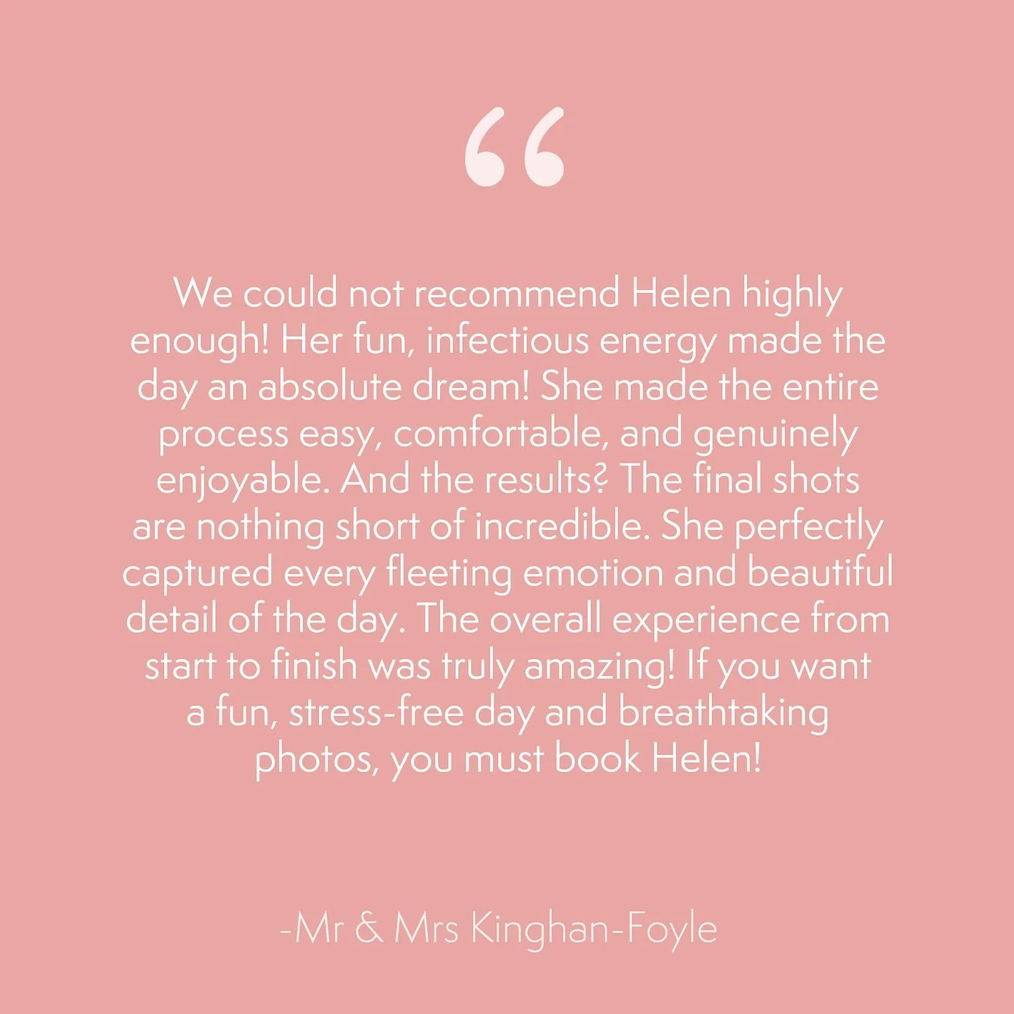 Thank you so much Abi &amp; Jack for your incredibly kind words! 💕

I had an absolute blast capturing your day &mdash; it was filled with so much fun, love, and laughter from start to finish. I&rsquo;m so happy you chose me to capture it all! 🥰

#k