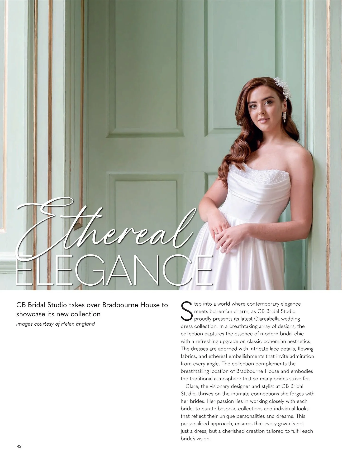 So excited to see this incredible styled shoot for @cbbridalstudio featured in the latest issue of Your Kent Wedding magazine! ✨

Shot at the stunning @bradbournehouse with such a talented team of suppliers, it was such a fun and creative day. The dr