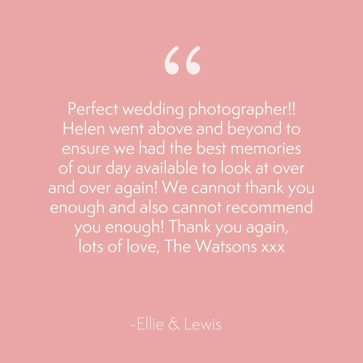 The loveliest words from Ellie &amp; Lewis 🤍

#kindwords #weddingphotography #weddingtestimonial #weddingreview #kentweddingphotographer