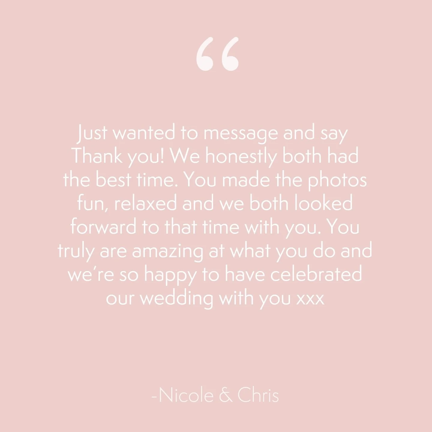 Well&hellip; if this is how I&rsquo;m starting my 2026 wedding season, I am VERY happy 🥰

The loveliest message to receive after my first wedding of the year 🤍 I can&rsquo;t wait to share a sneak peek soon! ✨

#weddingseason #lovelywords #happycoup