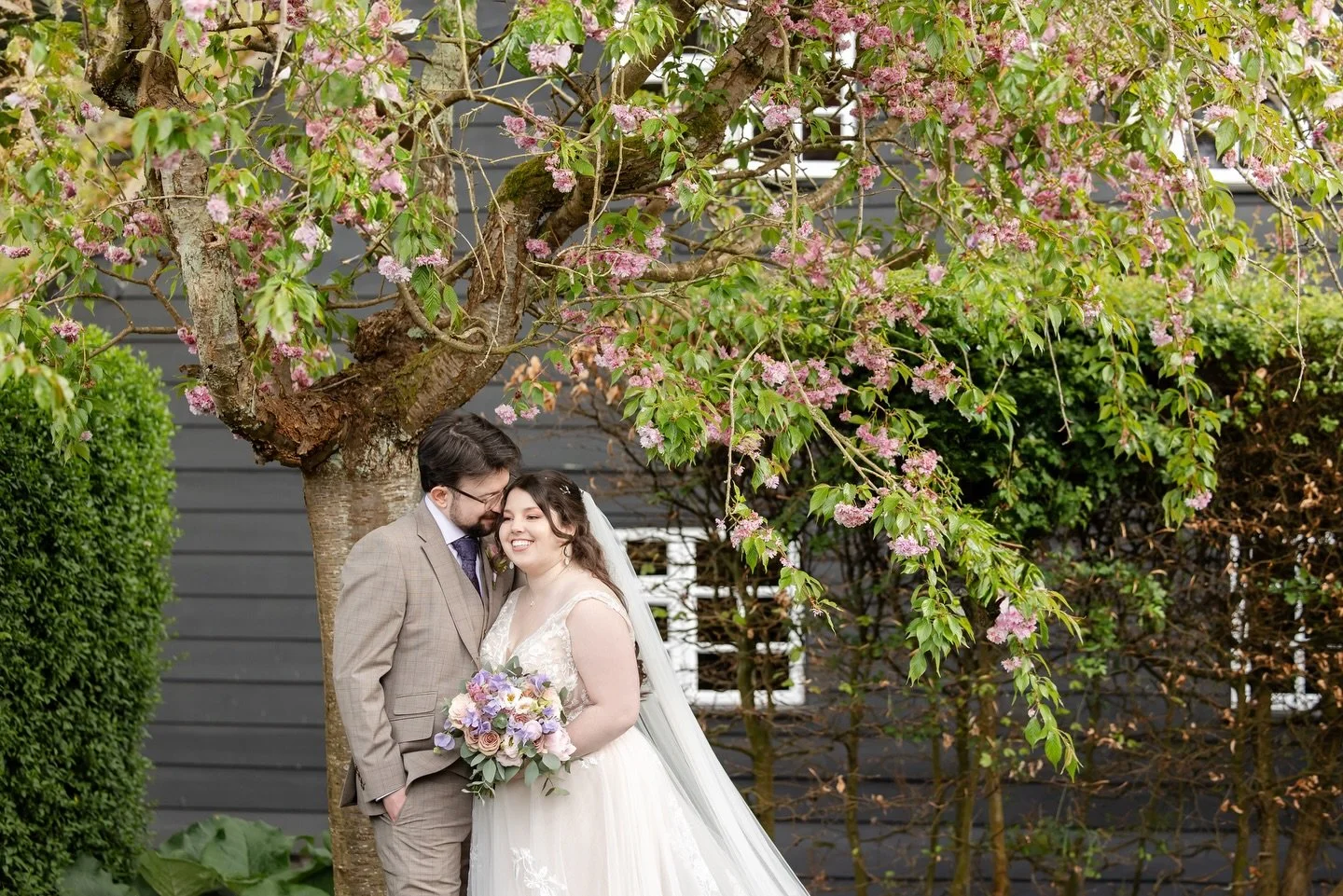 What a GLORIOUS day we had celebrating Rebecca &amp; Luke&rsquo;s wedding at The Plough at Leigh! The sun was shining, the blossom was abundant and everyone was blissfully relaxed.

I was so excited to be at The Plough; their gardens are so pretty, a