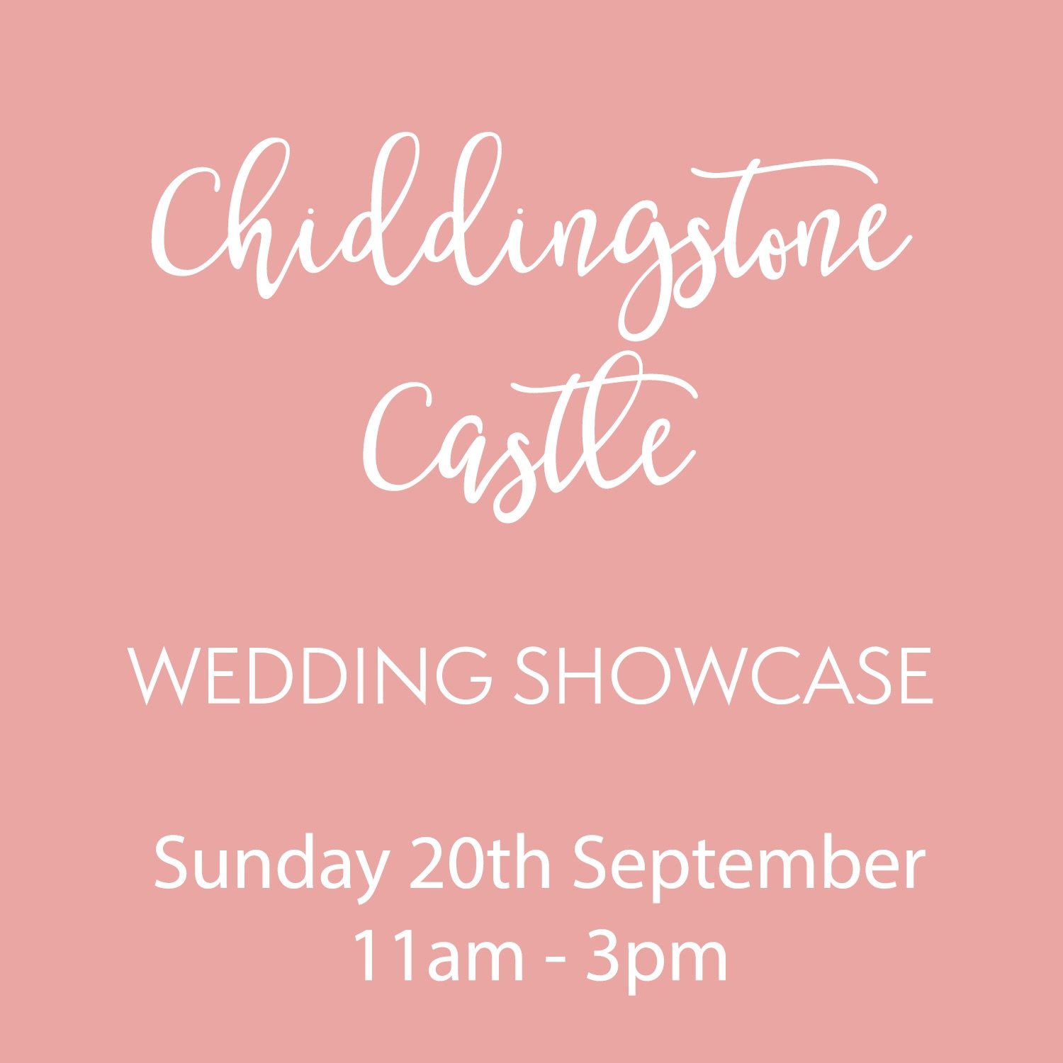 ✨ WEDDING SHOWCASE ✨

I&rsquo;m so excited to be exhibiting at the Chiddingstone Castle Wedding Showcase on Sunday 20th September! 🤍

If you&rsquo;re looking for a truly unique wedding venue, this is definitely one to put in your diary. Set within 2