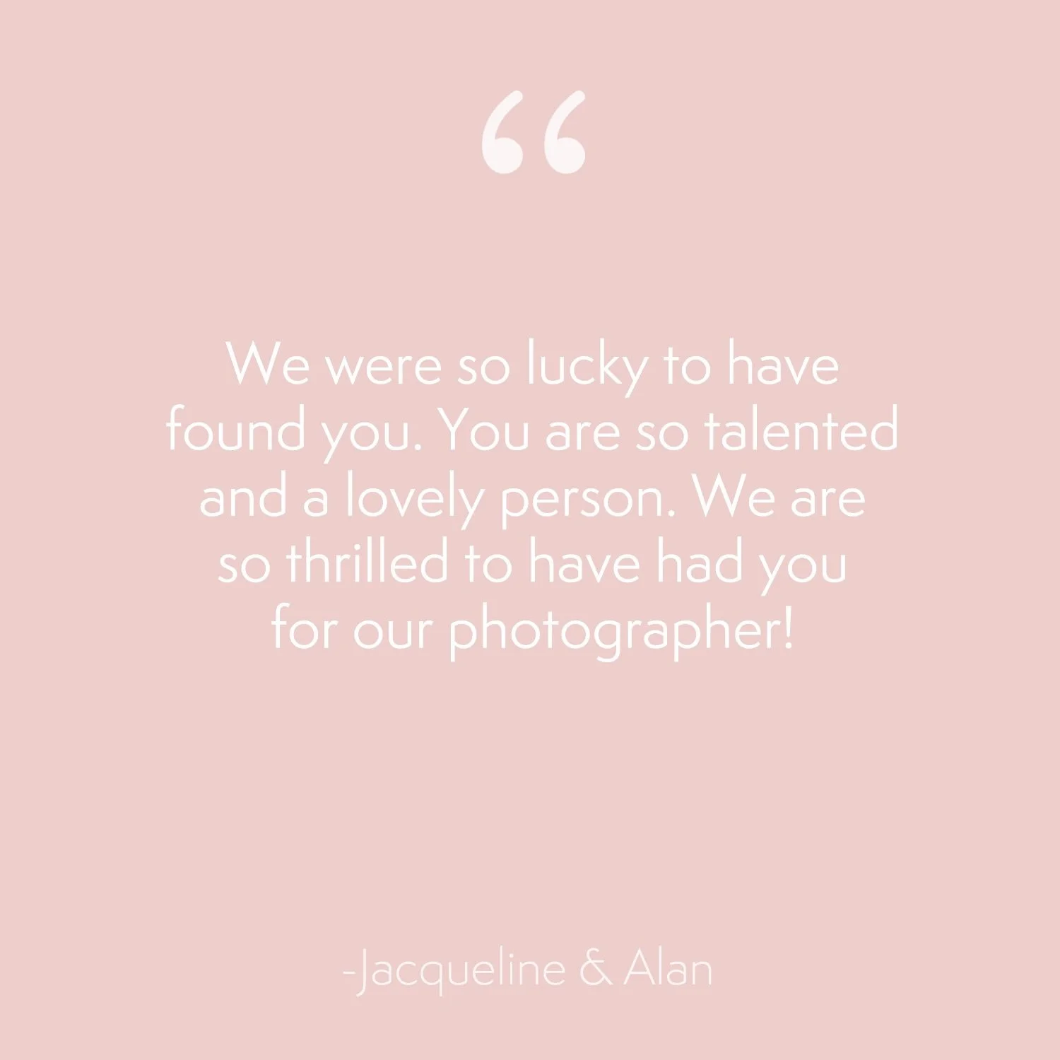 Another lovely testimonial that made me smile! 🥰

Thank you so much, Jacqueline, for taking the time to write such incredibly kind words. It honestly means the world to me to know how much you and Alan love your photographs and that you&rsquo;ll tre