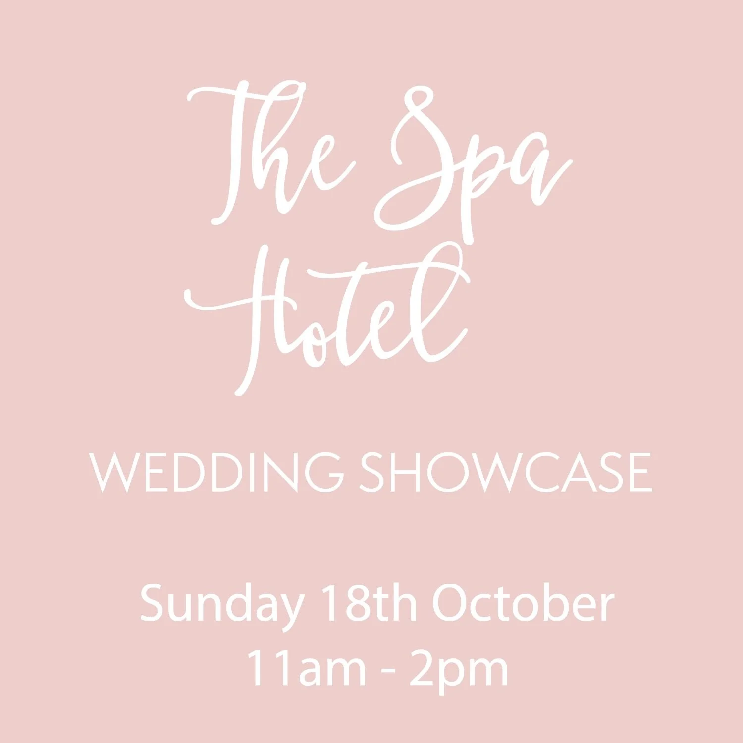 ✨ WEDDING SHOWCASE ✨

I&rsquo;m so excited to be exhibiting at The Spa Hotel Wedding Showcase this Sunday! 🤍

If you&rsquo;re looking for your dream wedding venue, this is such a lovely opportunity to explore this beautiful hotel and see its elegant