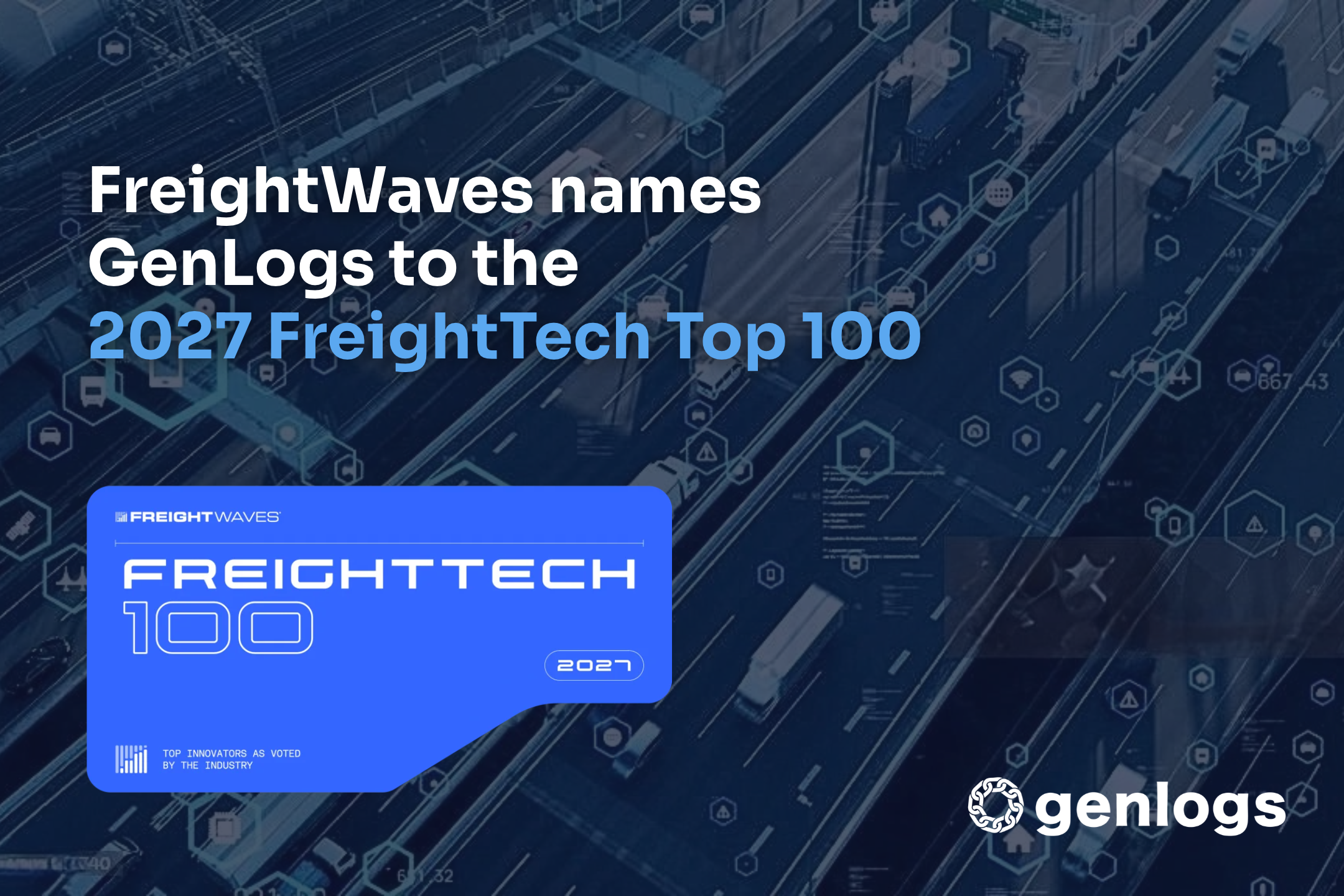 FreightWaves names GenLogs to the 2027 FreightTech Top 100