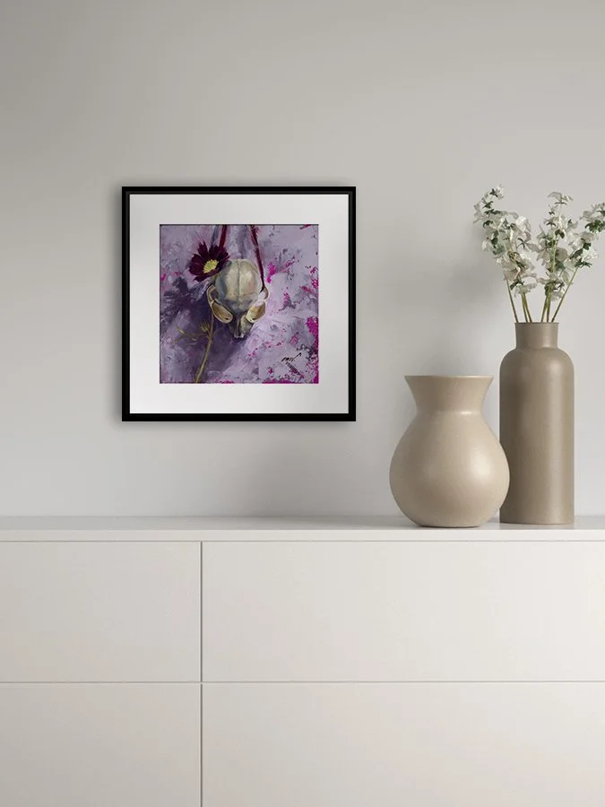 Kitten Skull - 8x8 inch Fine Art Gicleé Print - Open Edition