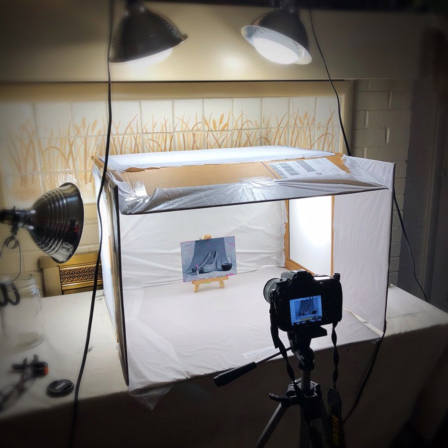 How to Make a Lightbox to Photograph Art — Artist Christine Mercer