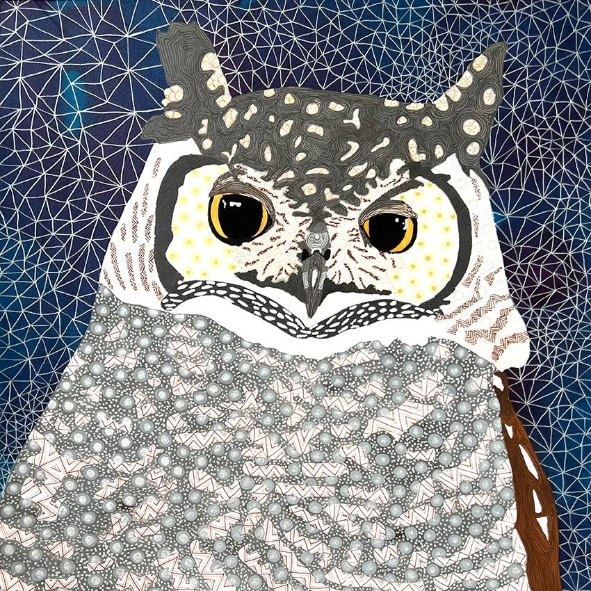 Spotted eagle owl