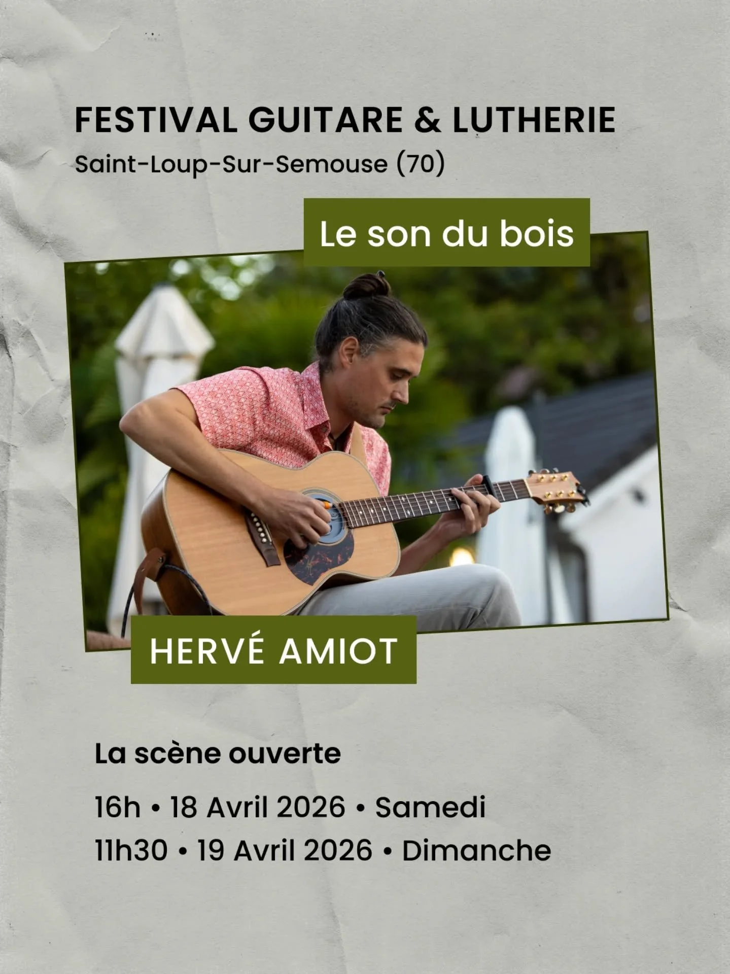 Je serai au @lesondubois_festival70 dans quelques semaines ! On se voit l&agrave;-bas ?