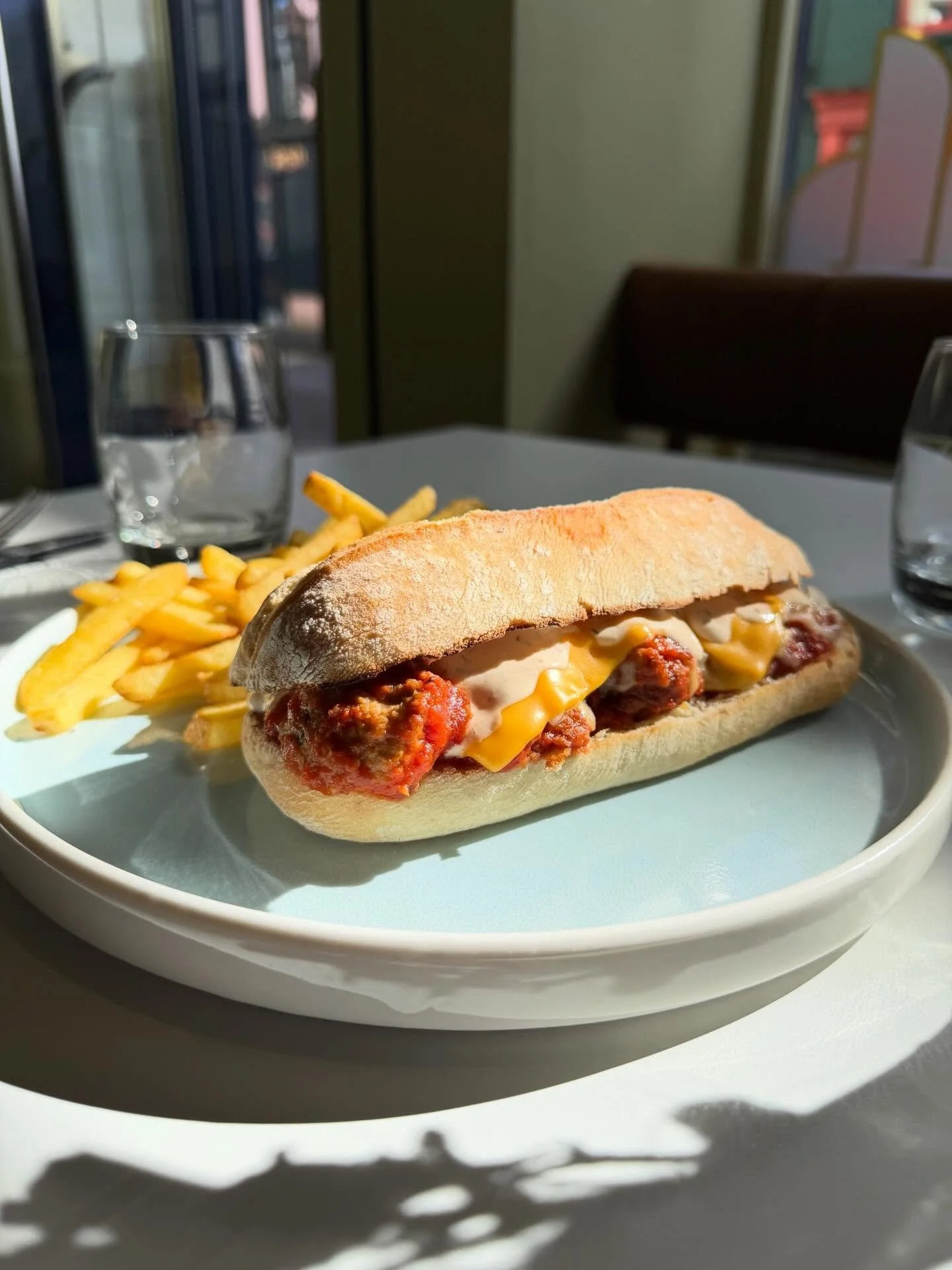 Happy Rally + Paddys weekend ☀️ ☔️ 
Welcome back to our meatball sub - @mjoneillbutchers mince beef mixed with @rosscarbery_recipes mince pork, tomato sauce, chipotle ranch, american mozzarella cheddar cheeses on a ciabatta