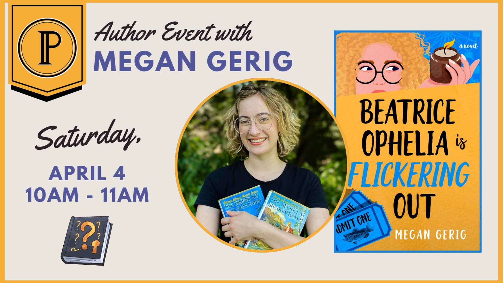 Paragraphs Author Event: Megan Gerig
