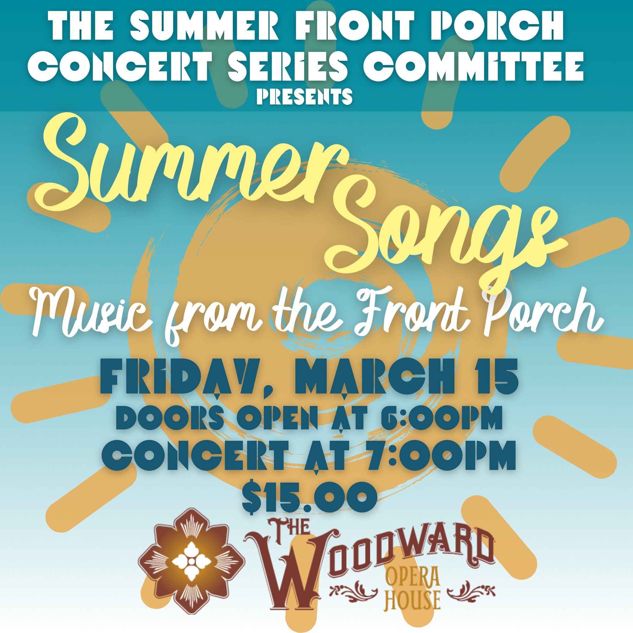 WOW! What a weekend coming up in Downtown Mount Vernon! Don't worry, we planned the whole thing out for you so you can do it all:
On Friday, head out to The Woodward Opera House at 7:00pm to catch Summer Songs: Music from the Front Porch, a concert b