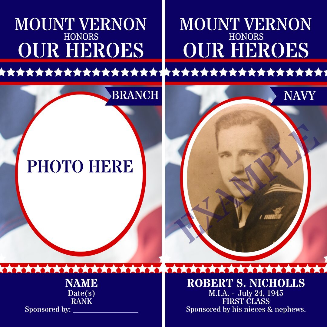 Memorial Day Banner sponsorship is open until April 10th (https://forms.gle/8AohLUSWbRczfQ2V9). The Memorial Day Banner Program is an initiative that pays tribute to the brave service members of the United States Armed Forces who have passed away eit