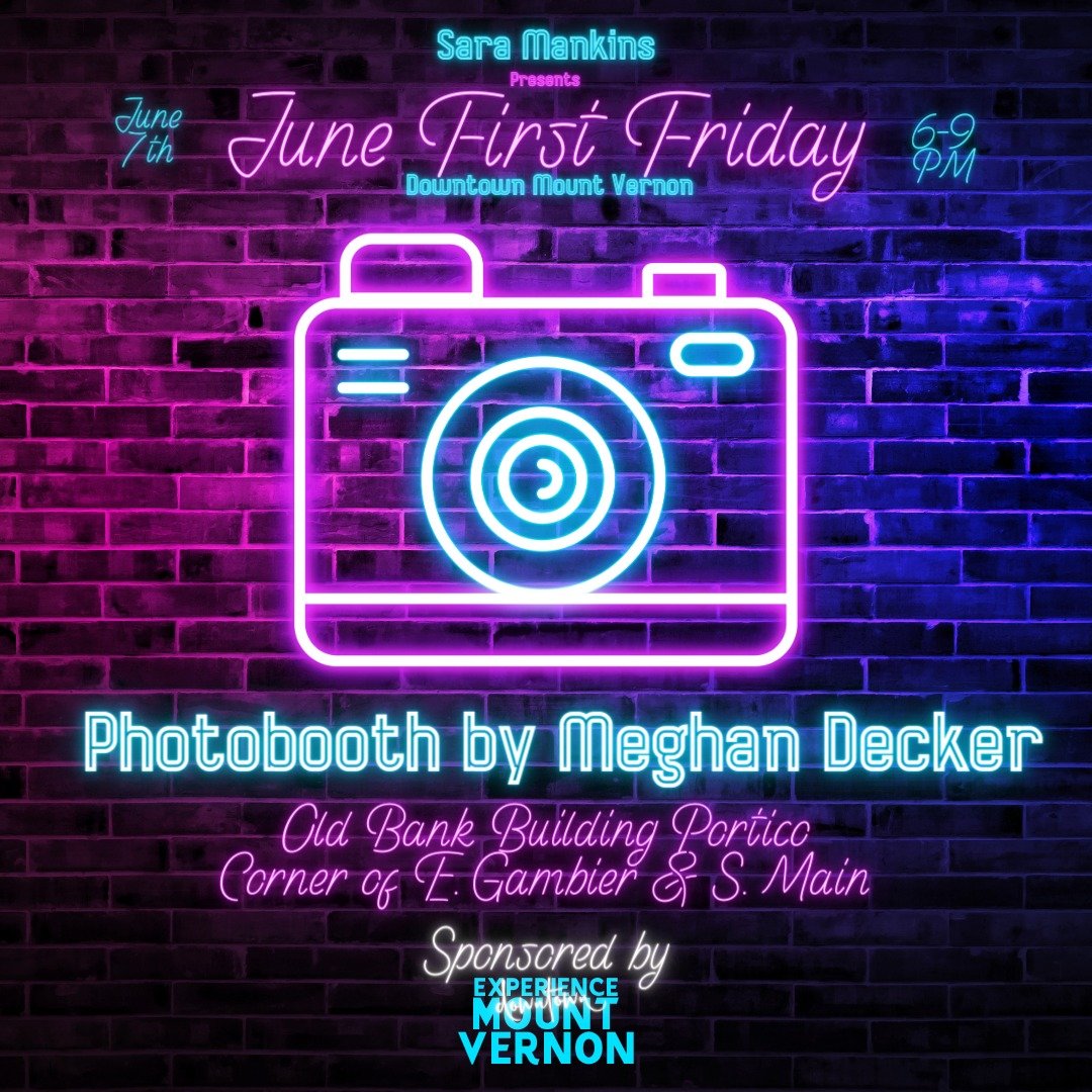 We are wicked excited to have Meghan Decker Photography on-site at First Friday with her radical photo booth! We'd love for you to dress up in your flyest '80s threads, with some rad big hair and neon colors, and take some awesome photos at our '80s-
