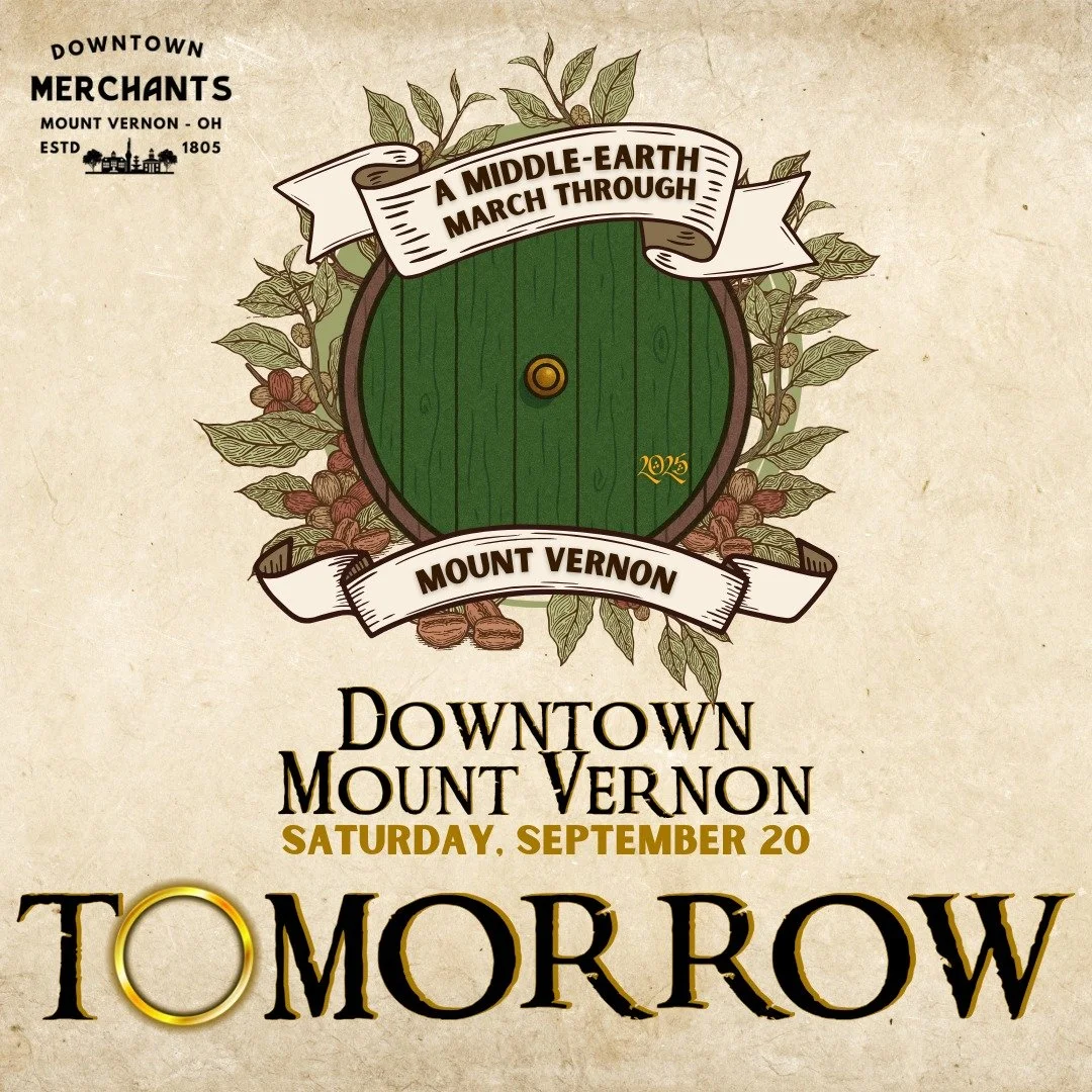 Polish your rings, lace up your walking boots, and gather your fellowship, the Mount Vernon Downtown Merchants are hosting A Middle-earth March through Mount Vernon tomorrow! 🧙&zwj;♂️🍂 #middleearthmv 
More event info: https://www.facebook.com/share