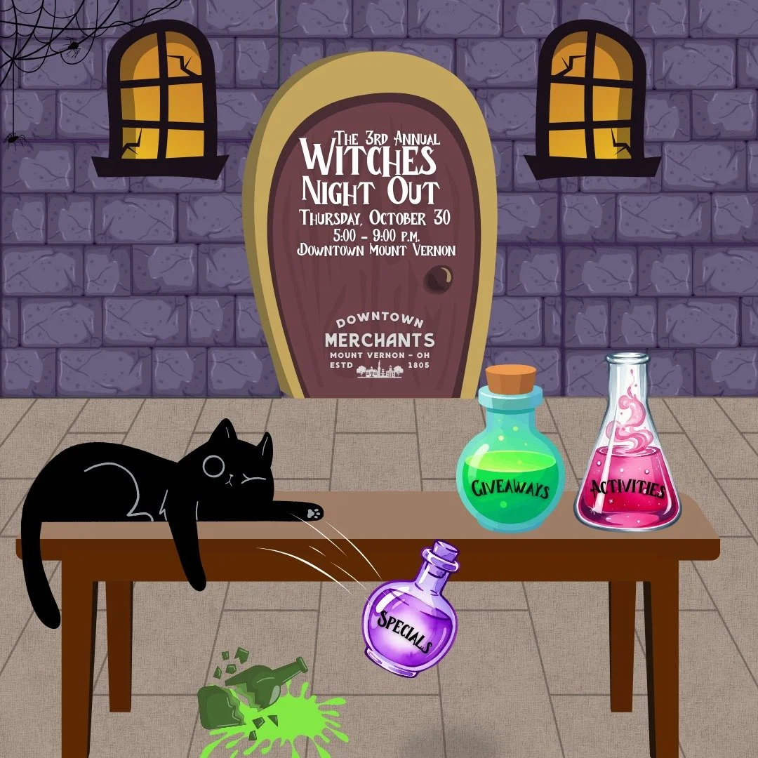 🕸🐈&zwj;⬛Forget online potions &mdash; the magic is right here downtown. Come shop small and spooky with us on October 30th at the 3rd Annual Witches Night Out hosted by the Mount Vernon Downtown Merchants!