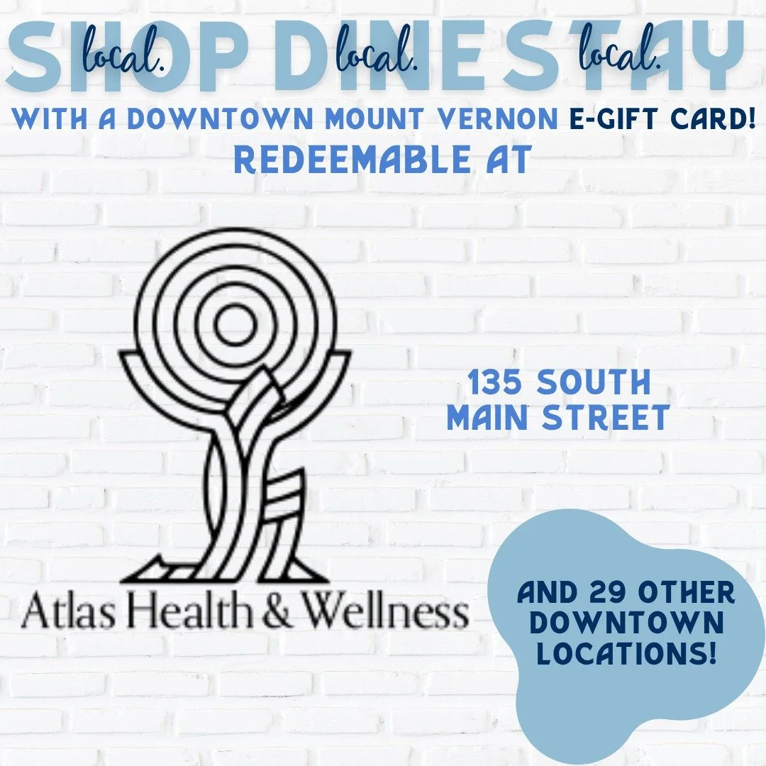 💆 Downtown Gift Card Spotlight: Atlas Health &amp; Wellness 💆
Prioritize your health with Atlas Health &amp; Wellness, offering services and products to help you feel your best.
Your Downtown Gift Card works here &mdash; the perfect excuse for a li