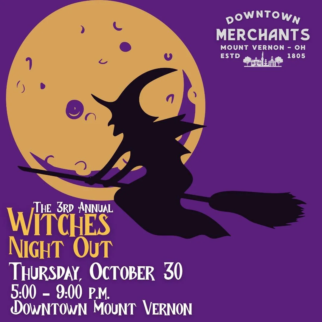 Tag your broommate! 🧹 Who are you bringing along for a night of shopping, sipping, and spooky fun at the 3rd Annual Witches Night Out hosted by the Mount Vernon Downtown Merchants?!